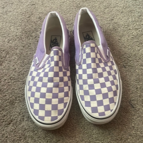 Vans Shoes - Purple checkered vans